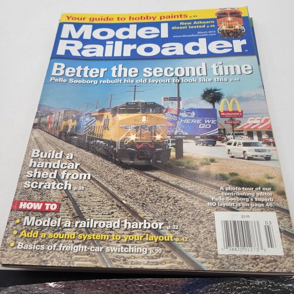 Model Railroader Magazine LOT of 6 ISSUES from 2014 for Model Trains - Picture 12 of 13